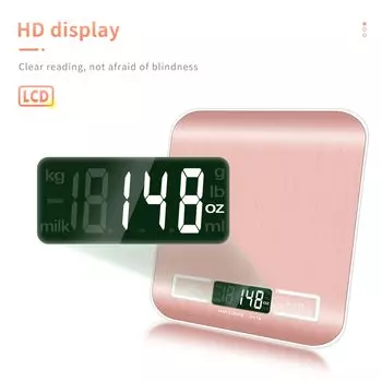 JUANJUAN Розовые цифровые кухонные весы 10 кг
