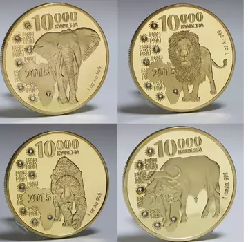 Юбилейная золотая монета КDLXG "Африка, Замбия"