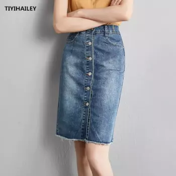 Юбка-карандаш TIYIHAILEY женская, летняя, облегающая, до колена, S-XL