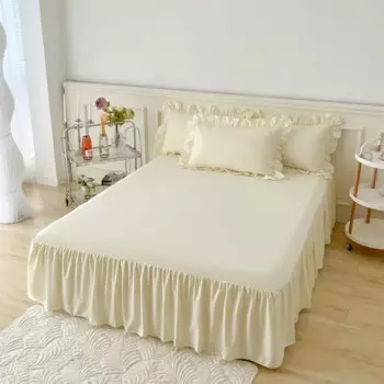 Юбка-кровать из полиэстера с кружевом, 1 шт.