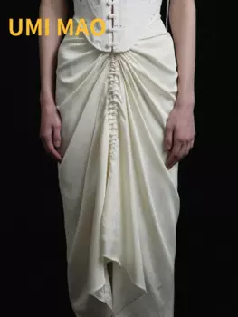 Юбка-миди женская в стиле Харадзюку, 2 цвета, Y2K