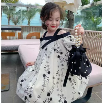 Юбка на бретелях для девочек, юбка принцессы с открытыми плечами, одежда для девочек, платье для девочек, одежда для больших девочек, размер 14/16