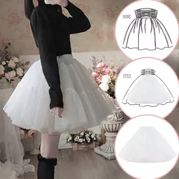 Юбка-пачка женская красная в стиле рокабилли