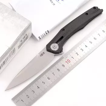 JUFULE 0707 Настоящее углеродное волокно титановая Керамика Подшипник Mark 20CV выживание тактический инструмент для повседневного использования складной карманный нож для кемпинга