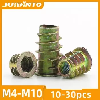 JUIDINTO Фланцевые гайки для дерева M4 M5 M6 M8 M10