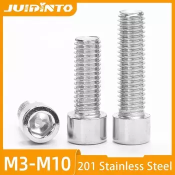 JUIDINTO Винты с шестигранной головкой из нержавеющей стали M3-M12