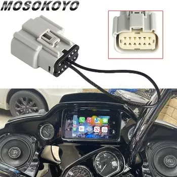 Jumper CarPlay для Harley Touring GTS Radio 19-23 Car Play Jumper Plug Connector Road Street Glide BOOM GTS с Apple Carplay