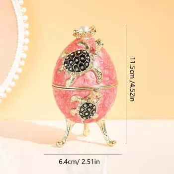 Ювелирная шкатулка-яйцо GENAUIRSUN из металла