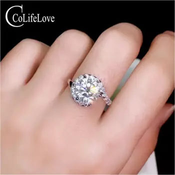 Ювелирные изделия colife 1ct до 3ct Moissanite серебряное обручальное кольцо модное свадебное кольцо с Moissanite 925 серебро Moissanite ювелирные изделия