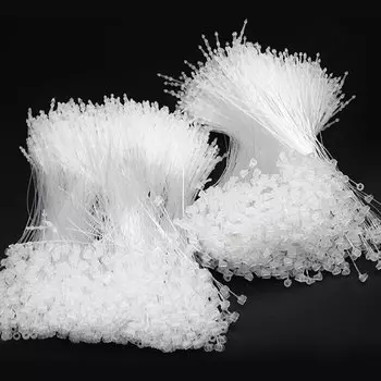 Ювелирные подвесные бирки Yidensy, 100 шт., бумага, розовый, серый бант