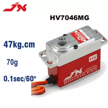 JX бесщеточный 46 кг сервопривод BLS-HV7046MG HV Цифровой Металлический Редуктор стандартный сервопривод цифровой Дрон самолет сервопривод Радиоуправляемый вертолет запчасти