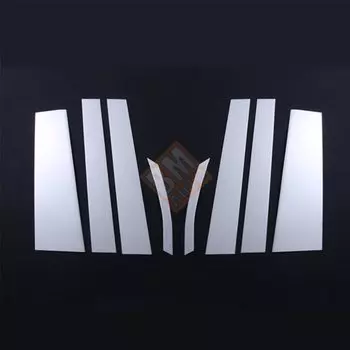 8 шт. B C столб, оконная стойка, декоративная накладка, накладка из нержавеющей стали, аксессуары для стайлинга автомобилей для Toyota Voxy/Noah 2014-2017