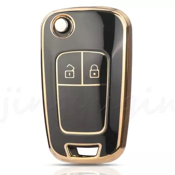JYQ 2BTN чехол для автомобильного ключа из ТПУ для Chevrolet Cruze Aveo Trax Sail Captiva Opel Vauxhall Astra J Corsa Insignia Mokka Buick