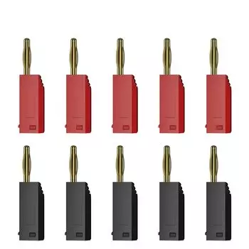 JZDZ 10 шт. 2 мм Банановый штекер позолоченный Штабелируемый Электрический концевой соединитель аксессуары 5 цветов J.10003