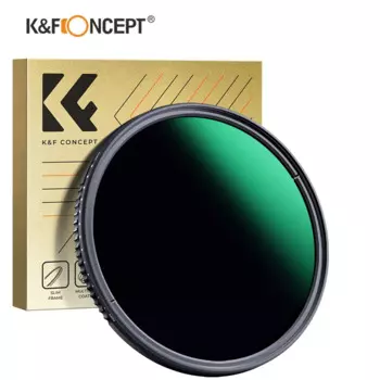 K & F Concept ND Регулируемый Фильтр нейтральной плотности с Антибликовой зеленой пленкой 49 мм 52 мм 67 мм 72 мм 77 мм 82 мм