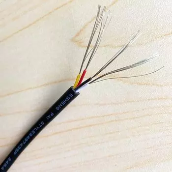 Кабель 24AWG 2 3 4 5 ядер UL2464 24AWG 10 метров для аудио линии сигнала сердечники контакты медный провод проводник Электрический кабель RVV черный