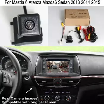 Кабель-адаптер заднего вида для Mazda 6 Atenza Mazda6 Sedan 2013, 2014, 2015, HD, экран OEM монитора