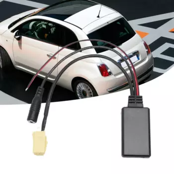 Кабель AUX Bluetooth, адаптер для автомобиля Bluetooth 5,0 с микрофоном, AUX Bluetooth, гарнитура для Fiat 500/Grande Punto