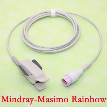 Кабель датчика Spo2, совместимый с монитором пульсоксиметра Mindray-Masimo Rainbow Passport 8 T1