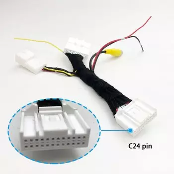 Кабель для подключения камеры C24D, 24-контактный разъем для Nissan 1, 2, 3, поколения Rogue Micra Juke X-Trail с мультимедийной системой Connect OEM