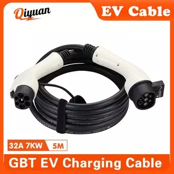 Кабель для зарядки электромобиля GBT 5 м Удлинительный шнур 7 кВт 32A EV зарядная станция для BYD Car Tesla модель и 2023 аксессуары