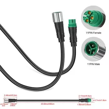 Кабель двигателя OIMG для BAFANG G062 G060 48В 750Вт/1000Вт 60см/90см