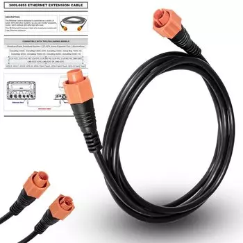 Кабель Ethernet для Lowrance, черный, Cat5e, 6 футов