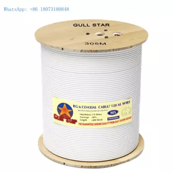 Кабель Gull Star RG6, коаксиальный кабель 305 м, высококачественный ТВ-кабель RG6