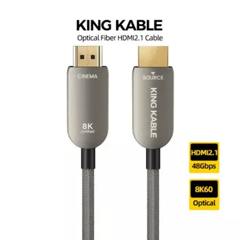 Кабель KING KABLE Active Optical Fiber HDMI2.1, видеокабель HDMI2.0 48 Гбит/с 8K60 4K120 EARC HDR для SONY PS5 TV RTX4090 2M10M