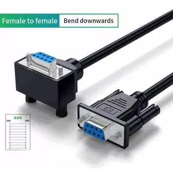 Кабель-коннектор последовательного порта Bend DB9, 9-контактный RS232, 485, удлинительный провод «папа-мама», 9-ядерный промышленный экранированный соединительный провод