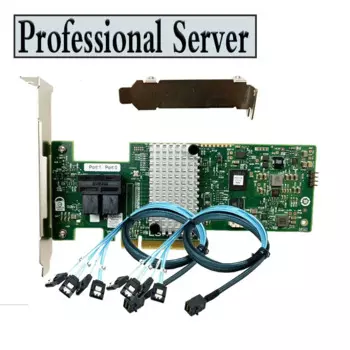 Кабель LSI SAS 9340-8i SAS3008 M1215 12 Гбит/с SAS HBA + 2 * SFF8643 SATA