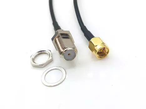 Кабельные адаптеры ZHTCRJ SMA male to F female RG174 100 шт.