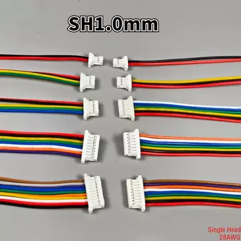 Кабельные разъемы JST SH1.0 8-контактные 28AWG