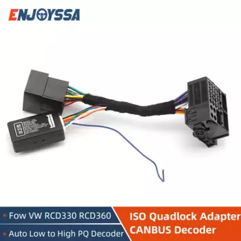 Кабель-переходник RCD330 Plus RCD340G, поддержка Plug and Play, для адаптера ISO Quadlock, симулятор шины для автомобильного MIB радиоприемник VW
