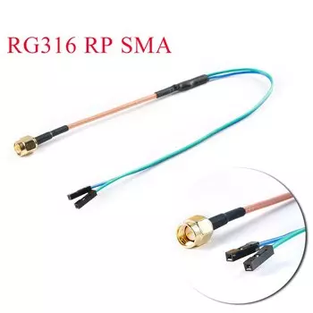 Кабель-переходник RG316 RP SMA на F 30 см Your Cee