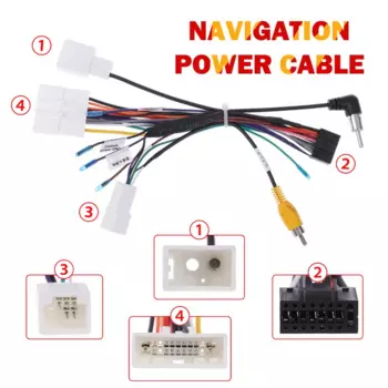 Кабель питания для автомобиля, 16-pin, Android