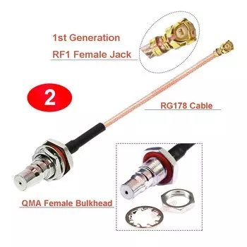 Кабель QMA-IPX RF1/RF4 BEVOTOP