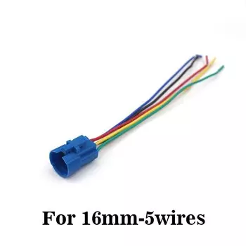 1 шт. 12 мм 16 мм 19 мм 22 мм проводной кабель гнездо металлическая кнопка переключатель проводка 2-8 проводов Кнопка освесветильник лампы соединительные клеммы основание