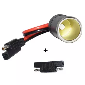 Кабель SAE-мама для прикуривателя, 14 AWG, с полярностью SAE, обратный адаптер, автомобильные зарядные устройства, прикуриватель для кабеля SAE 30 см