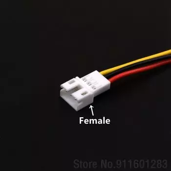 Кабель соединитель JST PH2.0 2/3/4/5/6 контактов 100 мм 26AWG