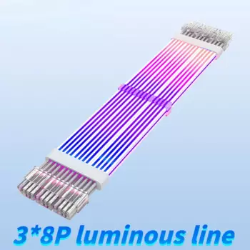 Кабель-удлинитель для видеокарты ARGB, 3*8P, 8pin