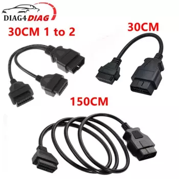 Кабель-удлинитель OBD2 16-контактный штекер-гнездо, 1,5 м