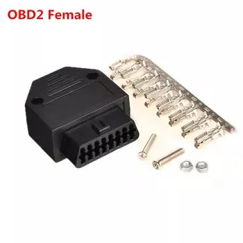 Кабель-удлинитель OBD2 с 16-контактным разъемом «Мама» и «папа» для диагностики автомобиля, адаптер с 16-контактным разъемом OBD 2, конвертер 30 см/60 см