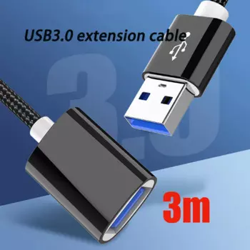 Кабель-удлинитель USB 100 штекер-гнездо, 3 м, 3,0 шт.