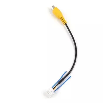 Кабель заднего вида, 4 контакта, штекер, разъем для Android 1, 2 Din, автомобильный радиоприемник, аудиокабель RCA, переходник для камеры заднего вида