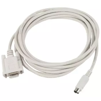 Кабель загрузки DB9P до 8P Mini Din RS232, белый, 8,2 футов для PLC DVP-EH