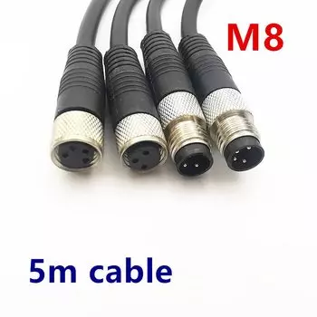 Кабель ZJIVNV m8 5m 3 4 Pin