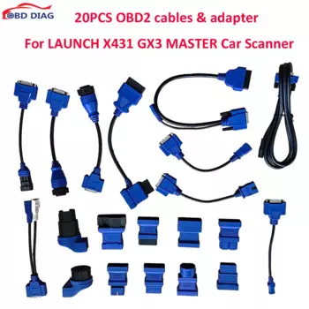 Кабели и адаптеры OBD2 для LAUNCH X431 GX3, 20 шт.