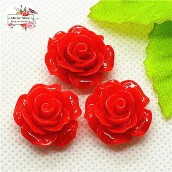 Кабошон из камелии Ywbeads 50 шт., 20 мм, смешанный цвет