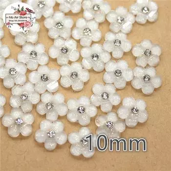 Кабошон из смолы Ywbeads 50 шт. 10 мм смешанный цвет